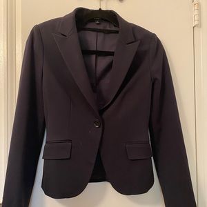 Express navy blue womens suit